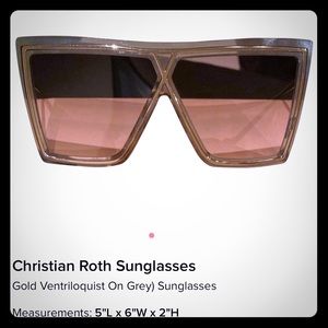 Christian Roth Sunglasses -Gold Slightly used